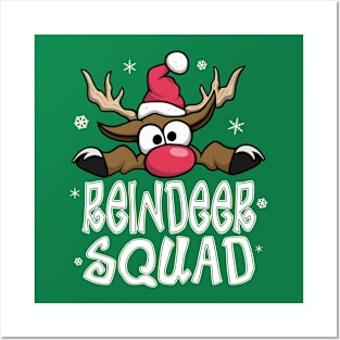 Family Christmas Pajamas - Reindeer Squad Matching Christmas Posters and Art